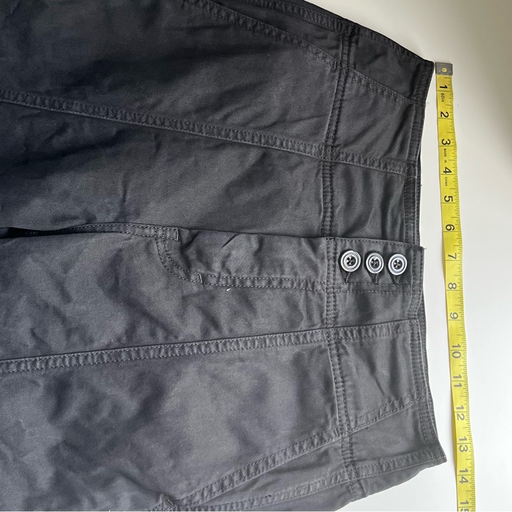 Pilcro Anthropologie Seamed Flare Black Pants 27 Hippie Retro High Waisted - Picture 10 of 12